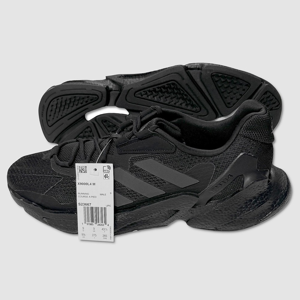 Adidas X9000L4  Shoes / Sneakers - NEW Mens Size 9.5 Black #49818-OFCL